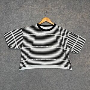 Polar Skate Co Cropped Tee Womens‎ Large Oversized Skater Logo Streetwear Y2K